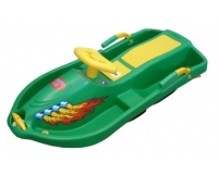 kluzák s volantem Snowboat zelený