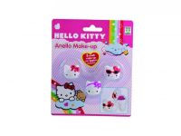 Hello Kitty sada prstýnků s leskem na rty - SKLADEM Hello Kitty sada prstýnků s leskem na rty - SKLADEM