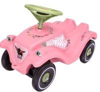 Auto odstrkovadlo BIG BOBBY CAR CLASSIC růžové s kytičkami Auto odstrkovadlo BIG BOBBY CAR CLASSIC růžové s kytičkami