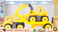 Power pracovní stroj Transporter+Bager 41 cm - gomová kolečka Power pracovní stroj Transporter+Bager 41 cm - gomová kolečka