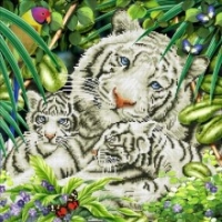 Diamond Dotz White Tiger & Cubs Diamond Dotz White Tiger & Cubs
