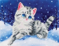 Diamond Dotz Kitten in the snow Diamond Dotz Kitten in the snow