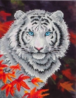 Diamond Dotz White tiger in autumn Diamond Dotz White tiger in autumn