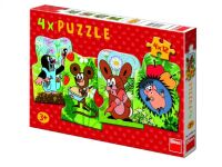 Puzzle Krteček 4x12 dílků - SKLADEM