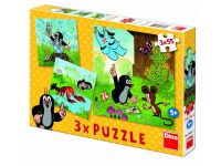 Puzzle Krtek a kalhotky 3x55 dílků - SKLADEM Puzzle Krtek a kalhotky 3x55 dílků - SKLADEM