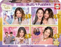 dětské lepenkové multi 4 puzzle Disney - Violetta 150, 100, 8