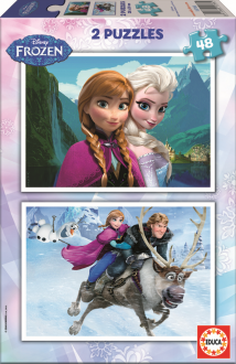 EDUCA 15768 Puzzle Ledové království, 2*48 ks SKLADEM EDUCA 15768 Puzzle Ledové království, 2*48 ks SKLADEM