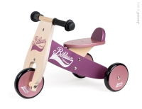 Dřevěné odrážedlo Little Bikloon Janod Pink&PurpleSKLADEM Dřevěné odrážedlo Little Bikloon Janod Pink&PurpleSKLADEM