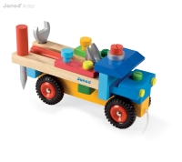 Dřevěná stavebnice pro děti auto Redmaster Bricolo Janod s n Dřevěná stavebnice pro děti auto Redmaster Bricolo Janod s n