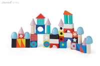 Dřevěné kostky Kubix - 50 Maxi Blocks Janod stavebnice od 2 l Dřevěné kostky Kubix - 50 Maxi Blocks Janod stavebnice od 2 l