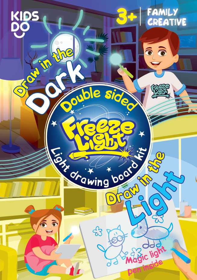 Freeze Light - dark & light kit - svítící tabulka A4 Freeze Light - dark & light kit - svítící tabulka A4