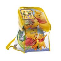 Medvídek Pů poncho set s míčem v batohu Medvídek Pů poncho set s míčem v batohu