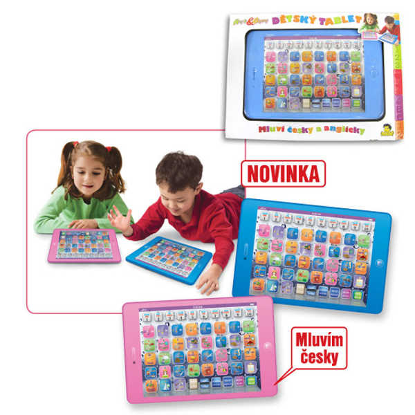 Tablet dětský česko - anglický růžový-SKLADEM Tablet dětský česko - anglický růžový-SKLADEM