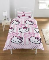 POVLEČENÍ HELLO KITTY Candy stripe - SKLADEM POVLEČENÍ HELLO KITTY Candy stripe - SKLADEM