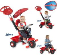 Sport DX tříkolka Smart Trike-Leonardo-červená+DÁREK