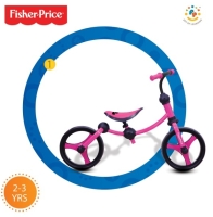 Balanční odrážedlo Fisher-Price running bike ružovo-černé