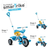 Dětská tříkolka Play 3v1 smarTrike s ohrádkou modro-žluta Dětská tříkolka Play 3v1 smarTrike s ohrádkou modro-žluta