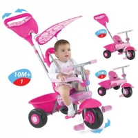 růžovo-bílá tříkolka Fresh růžovo-bílá tříkolka Fresh