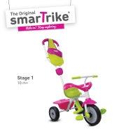 Dětská tříkolka Play GL Pink 3v1 smarTrike s vodící tyčí Dětská tříkolka Play GL Pink 3v1 smarTrike s vodící tyčí