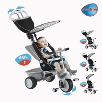 černo-šedá tříkolka Recliner Toybar 4v1 s hračkami od 6-36 černo-šedá tříkolka Recliner Toybar 4v1 s hračkami od 6-36