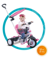růžová tříkolka Fisher-Price Charm Plus TouchSteering růžová tříkolka Fisher-Price Charm Plus TouchSteering