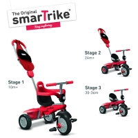 červeno-černá tříkolka Breeze GL 3v1 Red Touch Steering červeno-černá tříkolka Breeze GL 3v1 Red Touch Steering