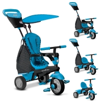 modro-černá tříkolka Glow Touch Steering 4v1 Black&Blue