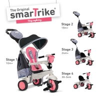 Tříkolka Deluxe Touch Steering 4v1 smarTrike se stříškou a Tříkolka Deluxe Touch Steering 4v1 smarTrike se stříškou a