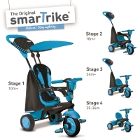 modro-černá tříkolka Spark Blue Touch Steering 4v1