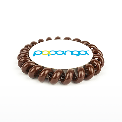 Papanga®-originální gumička do vlasů-velká-čokoládová-S