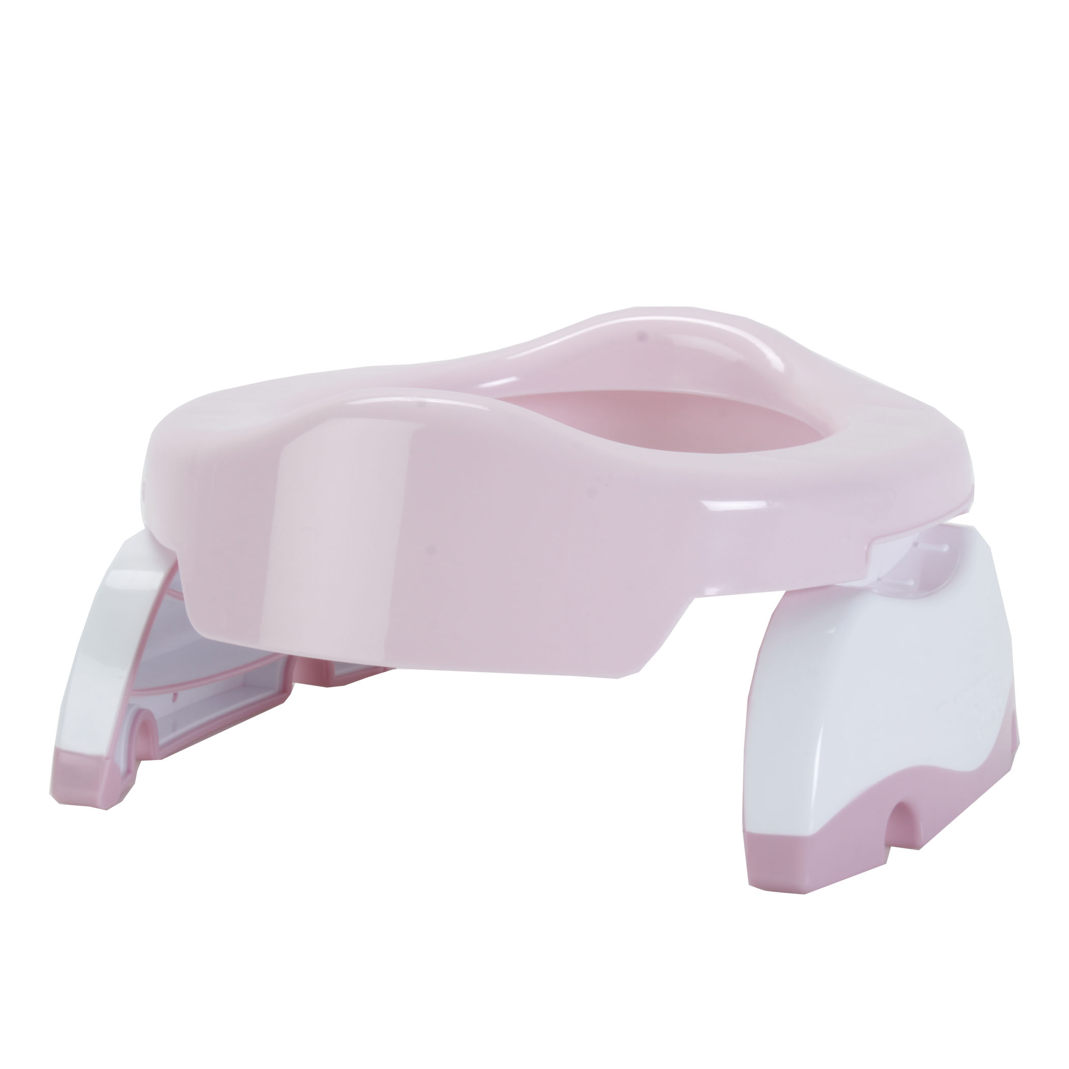 POTETTE PLUS® 2v1-cestovní nočník/redukce na WC-pastelová růžová