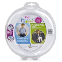 POTETTE PLUS® 2v1-cestovní nočník/redukce na WC-bílo/šedý POTETTE PLUS® 2v1-cestovní nočník/redukce na WC-bílo/šedý