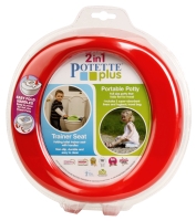 POTETTE PLUS® 2v1-cestovní nočník/redukce na WC-červený/modrý POTETTE PLUS® 2v1-cestovní nočník/redukce na WC-červený/modrý