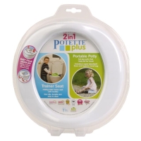 POTETTE PLUS® 2v1-cestovní nočník/redukce na WC-bílo/modrý POTETTE PLUS® 2v1-cestovní nočník/redukce na WC-bílo/modrý