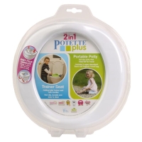 POTETTE PLUS® 2v1-cestovní nočník/redukce na WC-bílo/modrý