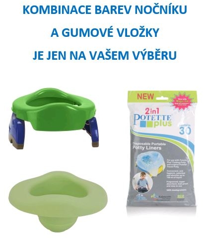 POTETTE PLUS® 2v1-cestovní nočník+gumová vložka+sáčky 30 POTETTE PLUS® 2v1-cestovní nočník+gumová vložka+sáčky 30