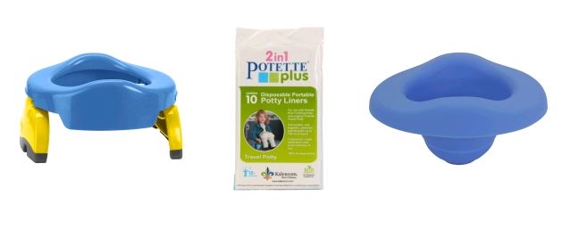 POTETTE PLUS® 2v1-cestovní nočník modrý+vložka+sáčky POTETTE PLUS® 2v1-cestovní nočník modrý+vložka+sáčky