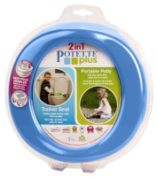 POTETTE PLUS® 2v1-cestovní nočník/redukce na WC-modrý/žlutý POTETTE PLUS® 2v1-cestovní nočník/redukce na WC-modrý/žlutý