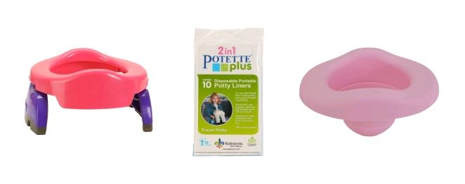 POTETTE PLUS® 2v1-cestovní nočník růžový+vložka+sáčky POTETTE PLUS® 2v1-cestovní nočník růžový+vložka+sáčky