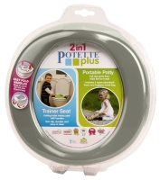 POTETTE PLUS® 2v1-cestovní nočník/redukce na WC-šedý/bílý POTETTE PLUS® 2v1-cestovní nočník/redukce na WC-šedý/bílý