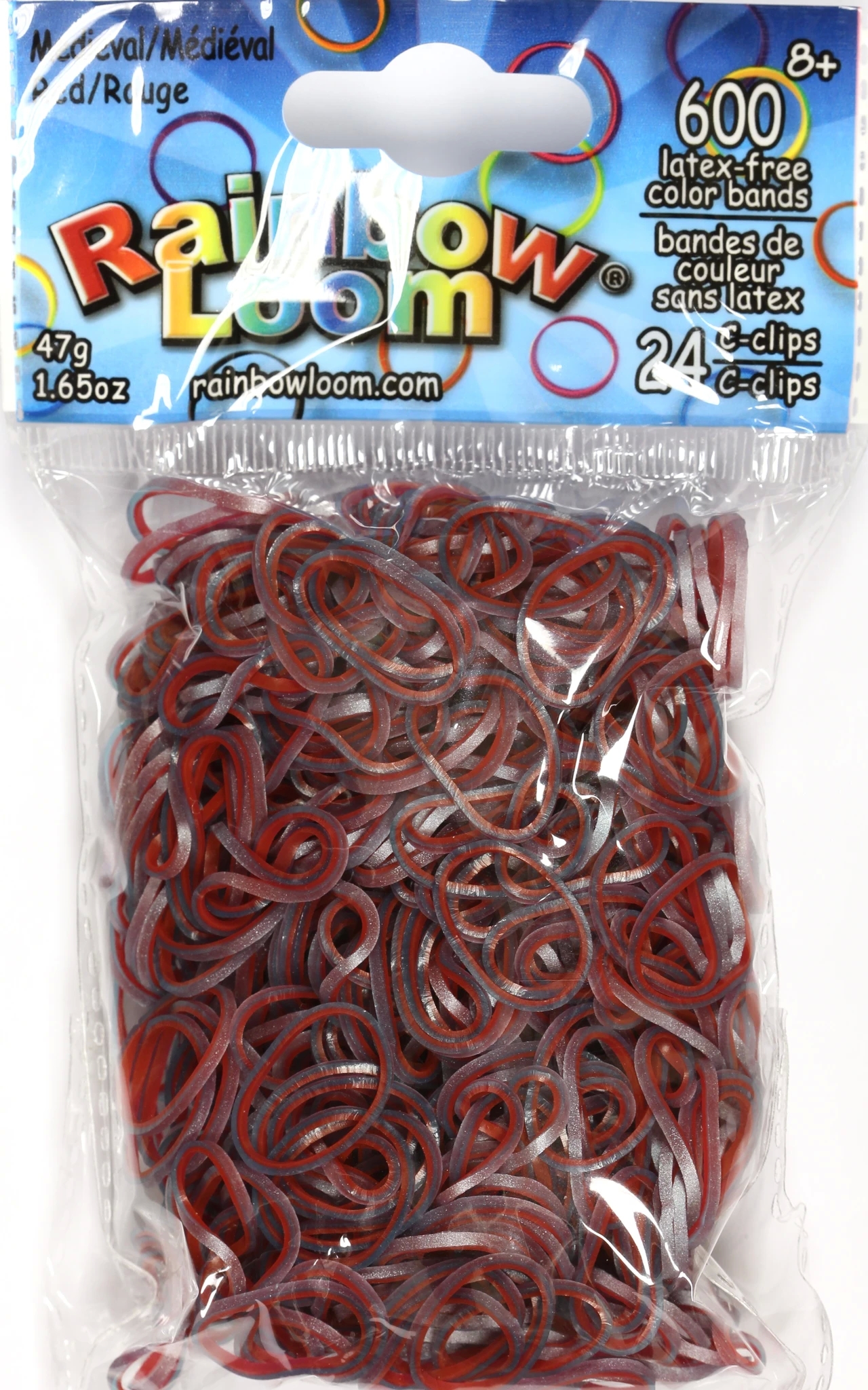 Rainbow Loom® Original-gumičky-600ks-středověké červené SKLADEM