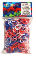 Rainbow Loom® Original-gumičky-600ks-trikolóra mix SKLADEM