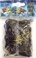 Rainbow Loom® Original-gumičky-600ks-perské-modré/zlaté-SKL