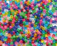 Barevné průhledné korálky na náramky Rainbow Loom mix barev Barevné průhledné korálky na náramky Rainbow Loom mix barev
