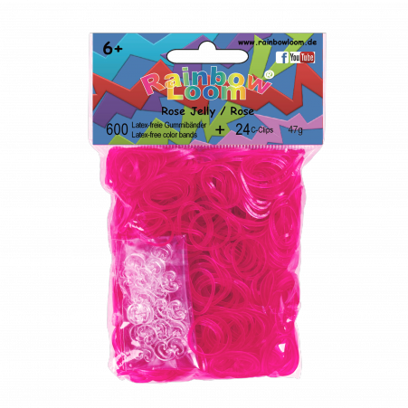 Rainbow Loom® Original-gumičky-600ks-transp růžová-SKLADEM