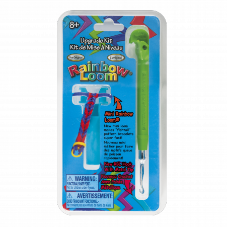 Rainbow Loom® Kovový háček zelený + mini stav-SKLADEM Rainbow Loom® Kovový háček zelený + mini stav-SKLADEM