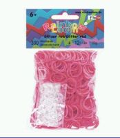 Rainbow Loom® Original-gumičky-300ks-třpytivá červenáSKLAD