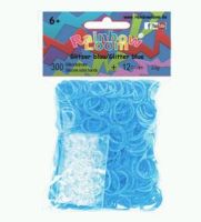 Rainbow Loom® Original-gumičky-300ks-třpytivá modrá