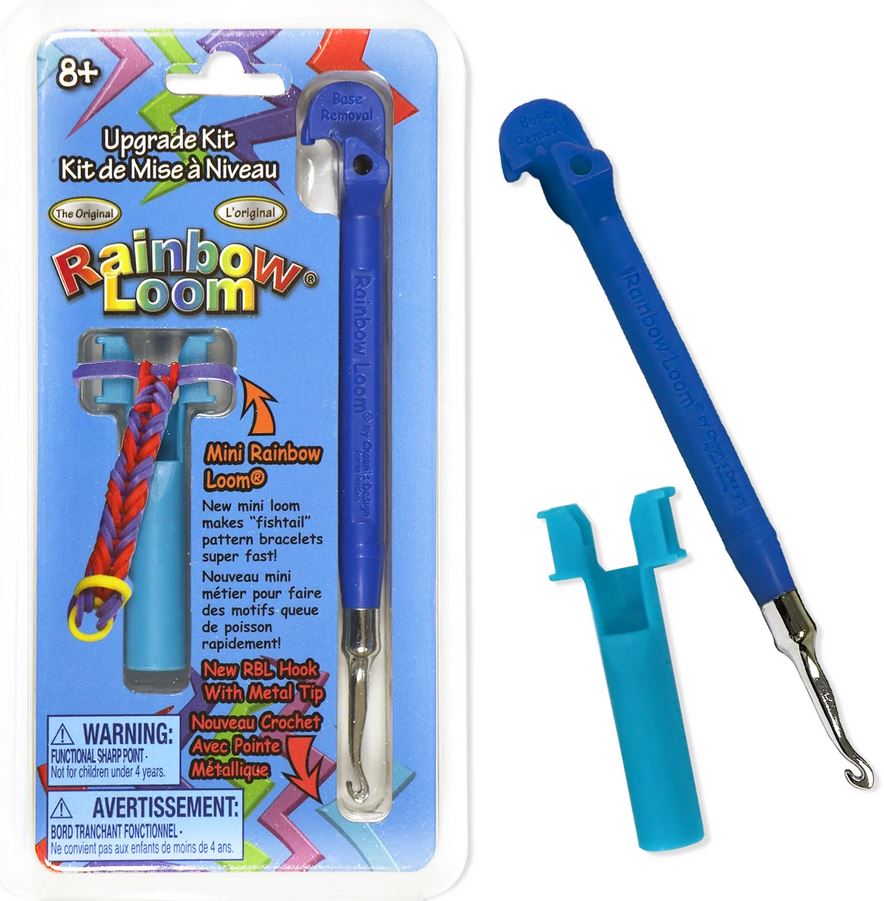 Rainbow Loom® Kovový háček modrý+ mini stav- SKLADEM Rainbow Loom® Kovový háček modrý+ mini stav- SKLADEM