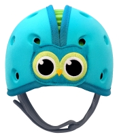 SafeheadBABY® - ochranná helma - modrá sova - SKLADEM SafeheadBABY® - ochranná helma - modrá sova - SKLADEM